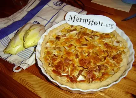 Tarte au bleu et aux endives
