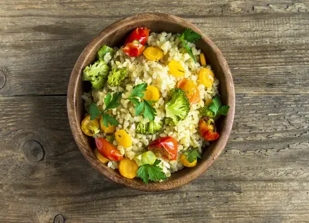 Couscous aux légumes verts