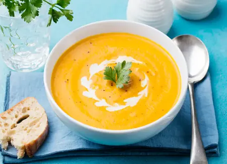 Velouté de butternut à la cannelle au cooking chef