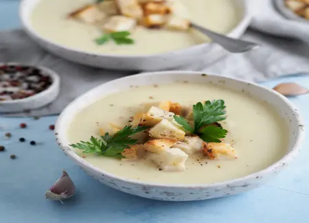 Velouté de chou-fleur au cooking chef