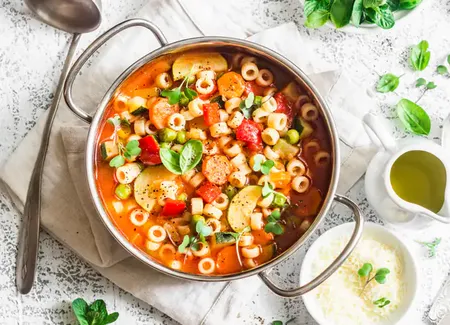 Minestrone au pistou au monsieur cuisine