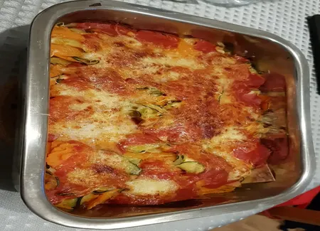 Lasagnes patates douces et courgette