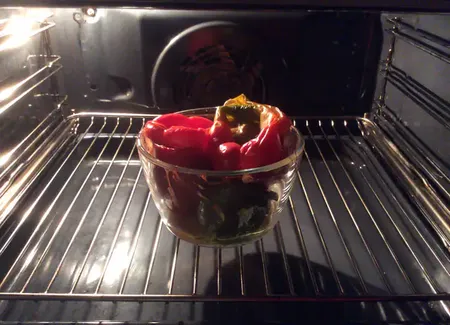 Poivrons farcis aux champignons