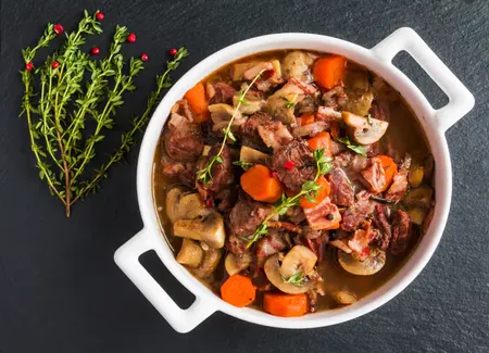 Boeuf bourguignon rapide au cookeo