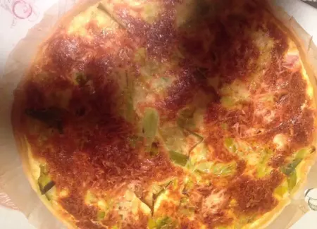 Tarte aux deux jambons