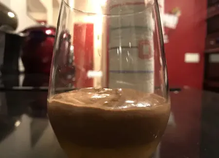 Verrine chocolat kaki