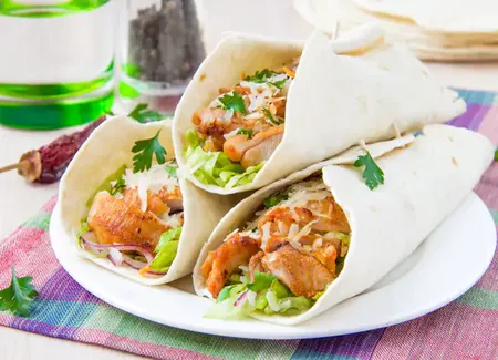 Fajitas de poulet au companion