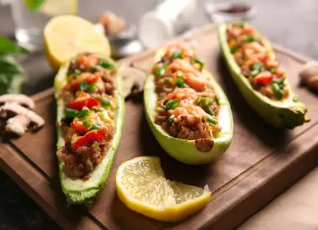 Courgettes farcies au cookeo