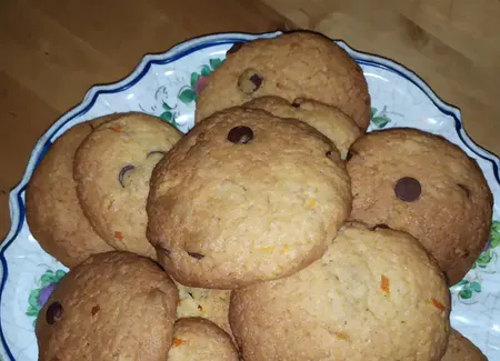 Cookies à l'orange et aux pépites de chocolat
