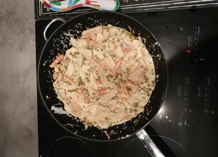 Poulet aux petits pois-carottes