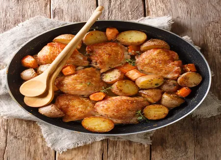 Mijoté de poulet aux légumes au thermomix