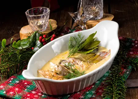Filets de lieu à la crème au cidre au companion