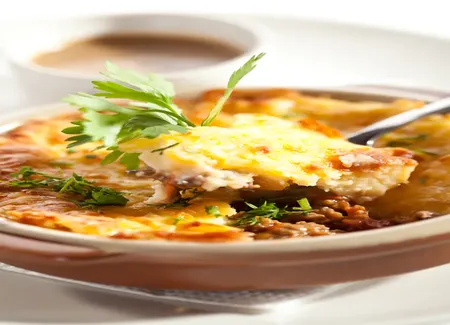 Parmentier de confit de canard au companion