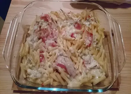 Gratin de penne au gorgonzola