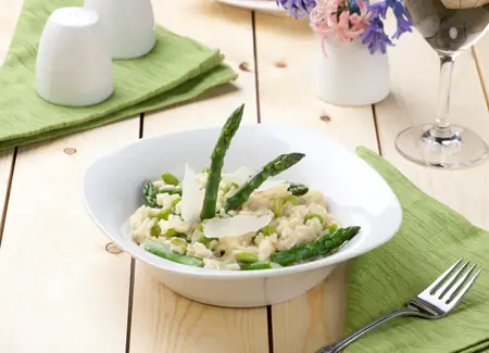 Risotto aux asperges fraîches au companion
