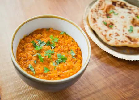 Lentilles corail au curry au cookeo