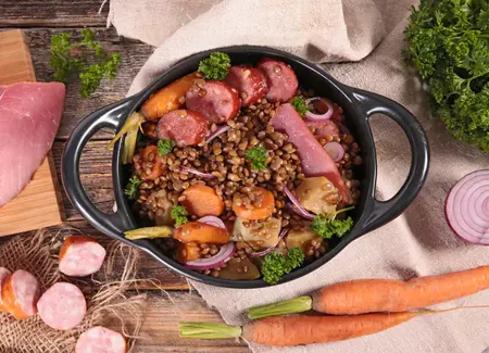 Petit salé aux lentilles au cookeo