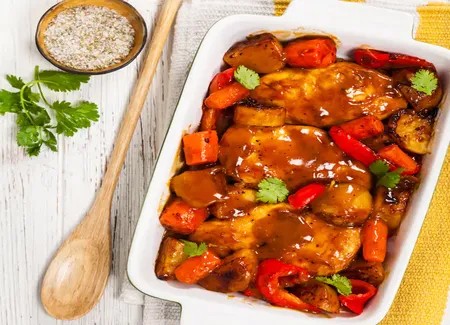 Poulet basquaise au cooking chef