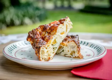 Quiche sans pâte au cooking chef