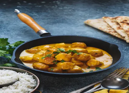 Poulet curry et oignons facile au monsieur cuisine