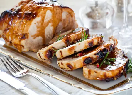 Rôti de porc au miel et à la moutarde au monsieur cuisine
