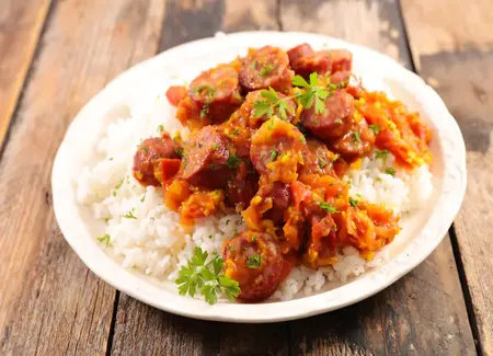 Rougail saucisse au monsieur cuisine