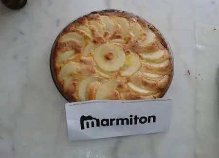 Tarte amandine aux poires et sa pâte sablée au chocolat