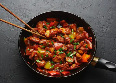 Fricassée de dinde aux tomates et poivrons au cookeo