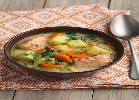 Pot au feu de saumon