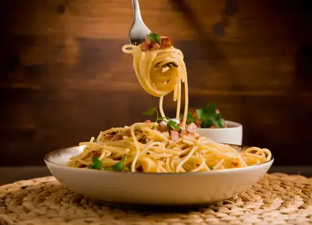 Pâtes carbonara au monsieur cuisine
