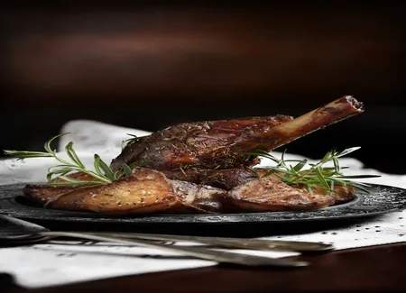 Souris d'agneau au miel et au thym au companion
