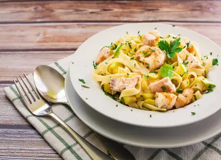 Tagiatelles au saumon frais au monsieur cuisine