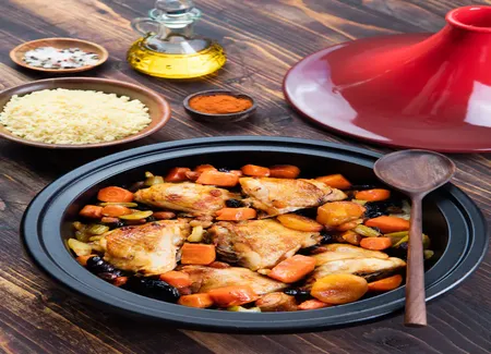 Tajine de poulet à la marocaine au companion