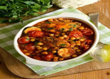 Tajine de poulet à la marocaine au cooking chef