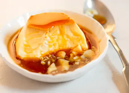 Flan aux oeufs maison au cooking chef