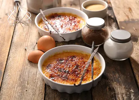 Crème brûlée au cooking chef