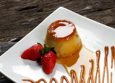 Crème renversée vite faite au cooking chef