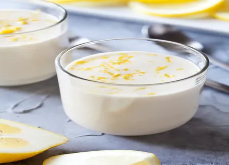 Panna cotta au jasmin au cooking chef