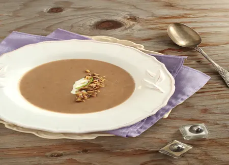 Soupe rustique aux châtaignes