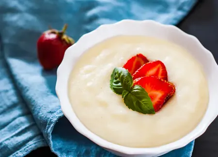 Semoule au lait toute simple au companion