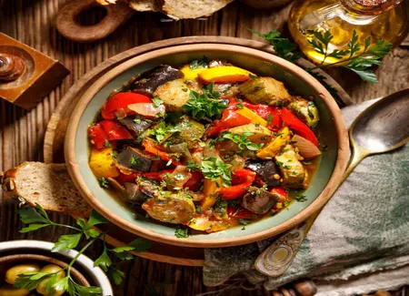 Aubergines aux épices au cookeo