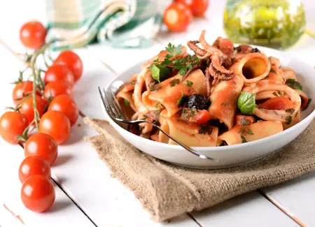 Fricassée de calamars à l’italienne au thermomix