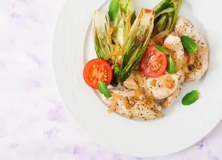 Blanc de poulet aux endives, champignon et lardons au thermomix
