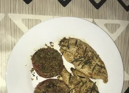 Escalope de poulet au romarin