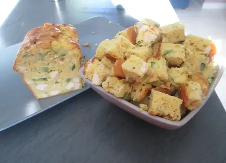 Cake au poulet et à la courgette