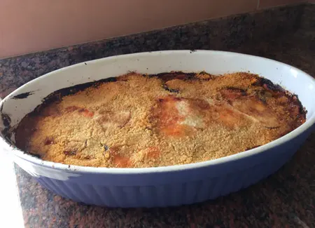 Aubergines gratinées sauce tomate basilic