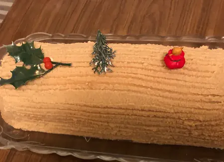 Bûche de noël aux spéculoos