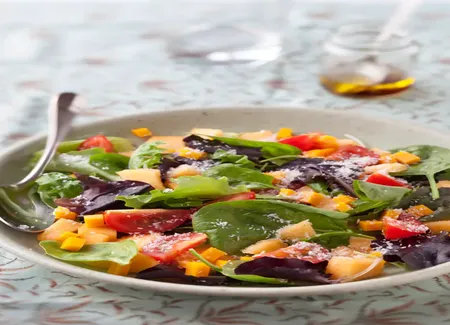 Salade de melon à la mimolette