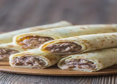 Crêpes roulées au thon