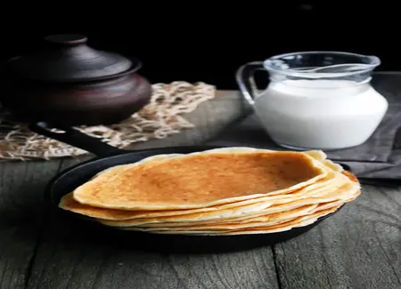 Pâte à crêpe avec du lait d'avoine